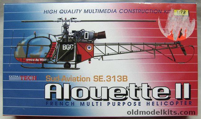 Extratech 1/72 Sud-Aviation Se-313B Alouette II, EXA7201 plastic model kit